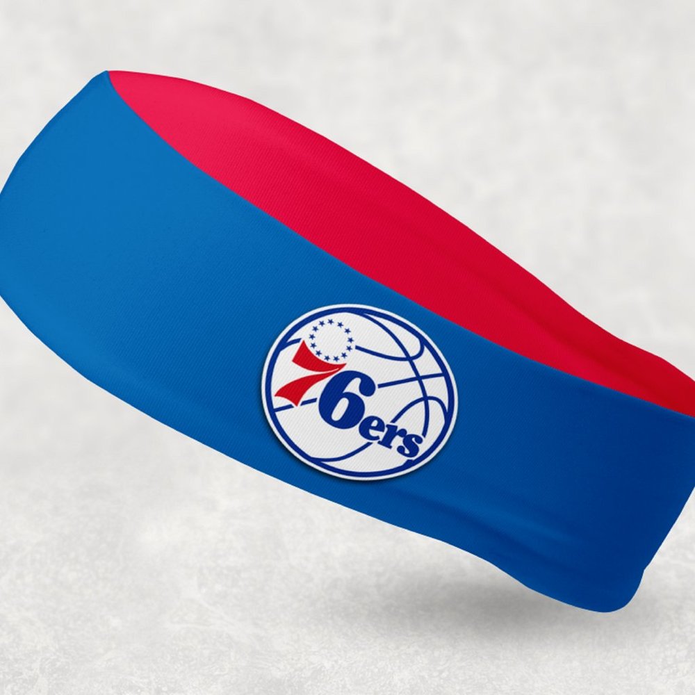 2 Pack - NEW - Reversible Philadelphia 76ers Headband